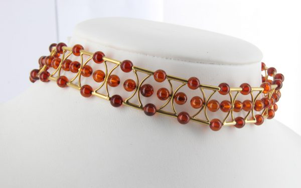 Italian Handmade German Amber Necklace/Choker in 18ct solid Gold GN0107 RRP£3000!!!