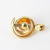 Italian Handcrafted 18ct solid Gold Pendant with German Amber GP0998 RRP£275!!!