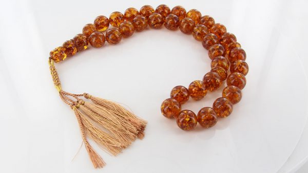 WORRY BEADS GENUINE GERMAN HANDMADE BALTIC AMBER Large - AW0068 RRP£1300!!!