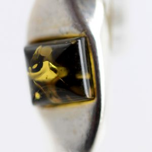 German Baltic Elegant Amber Stud Earrings Handmade In 925 Silver ST0088 RRP£20!!!