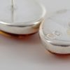 German Baltic Amber Classic Stud Earrings In 925 Silver Handmade ST0085 RRP£50!!!