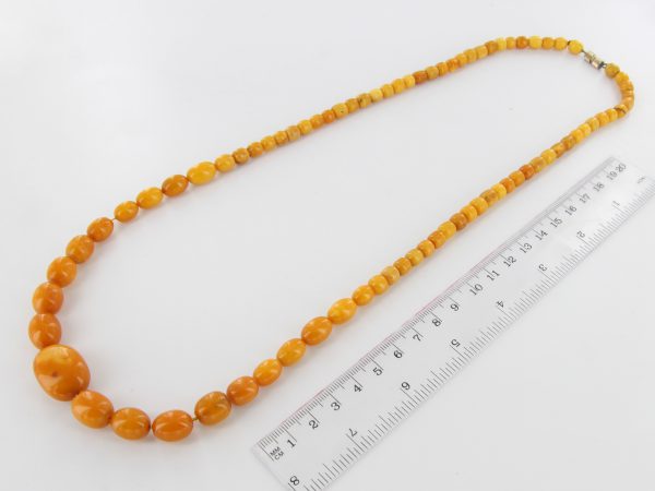 Antique German Baltic Amber Unique Butterscotch Beaded Necklace A0125 RRP£2950!!