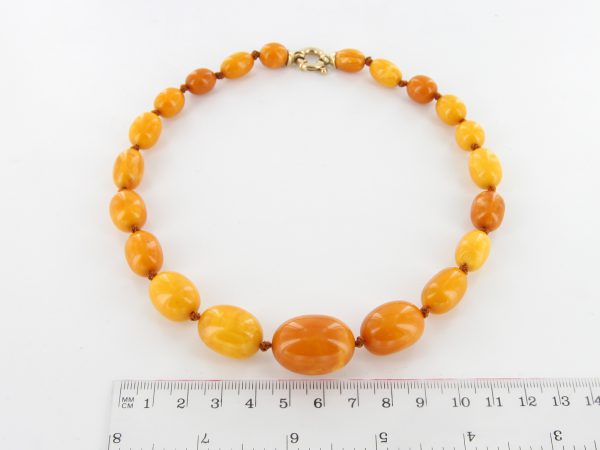 Antique German Baltic Amber Unique Butterscotch Beaded Necklace A0130 RRP£2950!!