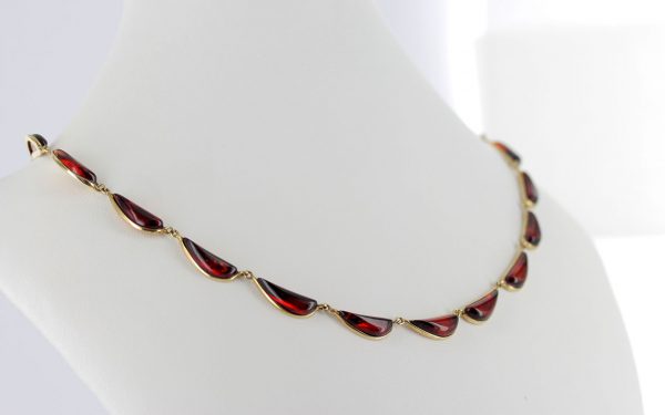 Italian Handmade German Baltic Amber Necklace in 9ct solid Gold- GN0033 RRP£1295!!!