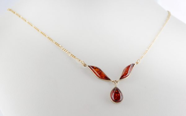 Italian Handmade German Baltic Amber Necklace in 9ct solid Gold- GN0017H RRP£525!!!