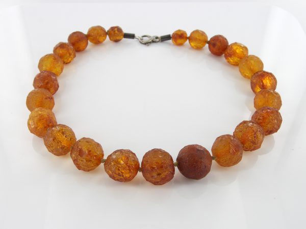 German Baltic Amber Natural Unique Bead Necklace Handmade A308 – RRP1200!!!