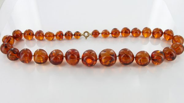 German Baltic Amber Natural Unique Bead Necklace Handmade A309 – RRP£1600!!!