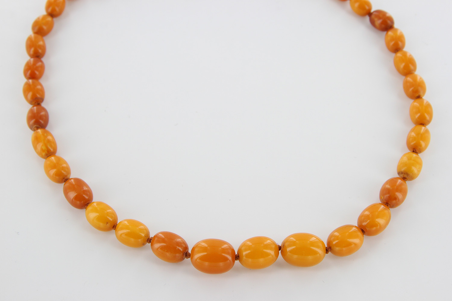 Lot - Baltic Butterscotch Amber Bead Necklace