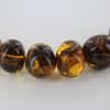 German Baltic Amber Natural Unique Bead Necklace with organic inclusions Handmade A301 RRP£3950!!!