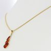 Italian Handmade German Baltic Amber Pendant In 9ct solid Gold -GP0135 RRP£175!!!