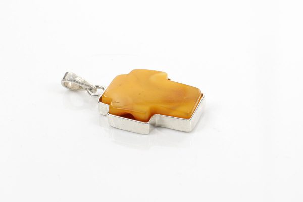 ANTIQUE BUTTERSCOTCH BALTIC AMBER HANDMADE CROSS PENDANT-PD082RRP£125!!!