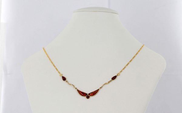 Italian Handmade German Baltic Amber Necklace in 9ct solid Gold- GN0023H RRP£495!!!