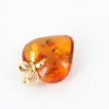 Italian Hanmade Unique 18ct solid Gold German Amber Heart Shaped LOVE Pendant GP0993 RRP£425!!!