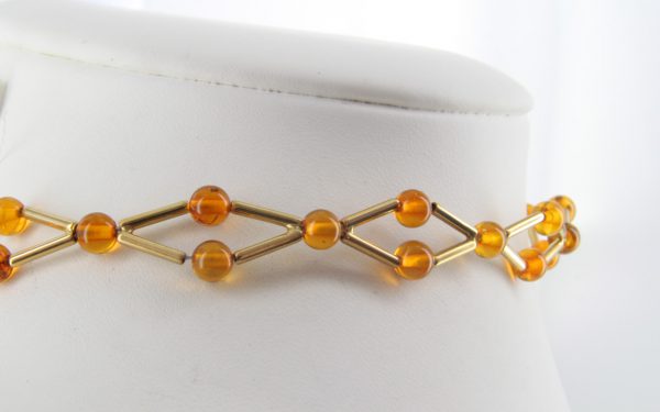 Italian Handmade German Amber Necklace/Choker in 18ct solid Gold GN0106 RRP£1950!!!