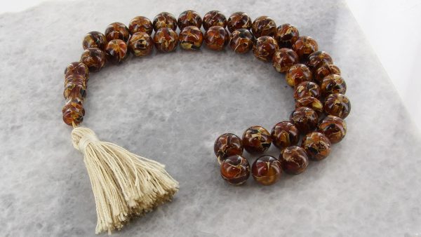 GENUINE GERMAN HANDMADE RECONSTRUCTED AMBER WORRY BEADS- AW0070 RRP£380!!!