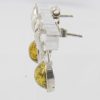 Italian Style German Handmade Baltic Amber 925 Silver Earrings E0090 RRP£30!!!