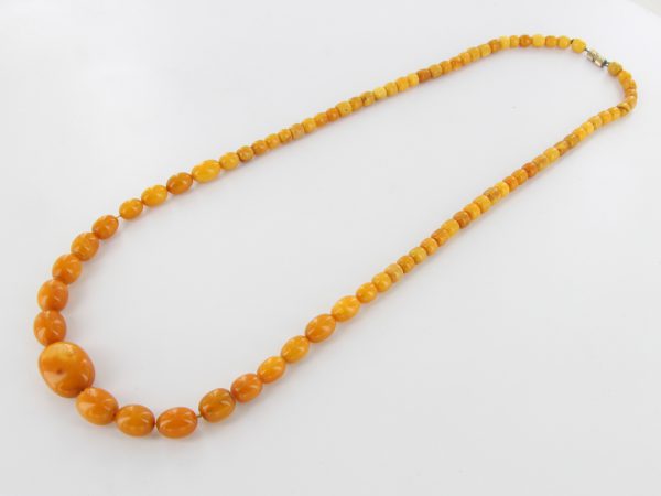 Antique German Baltic Amber Unique Butterscotch Beaded Necklace A0125 RRP£2950!!