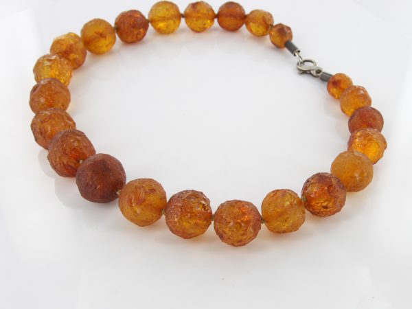 German Baltic Amber Natural Unique Bead Necklace Handmade A308 – RRP1200!!!