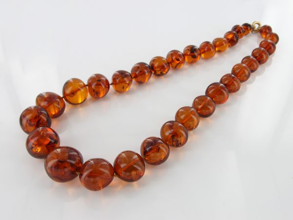German Baltic Amber Natural Unique Bead Necklace Handmade A309 – RRP£1600!!!
