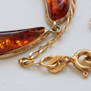 Italian Handmade German Baltic Amber Necklace in 9ct solid Gold- GN0054 RRP£1195!!!