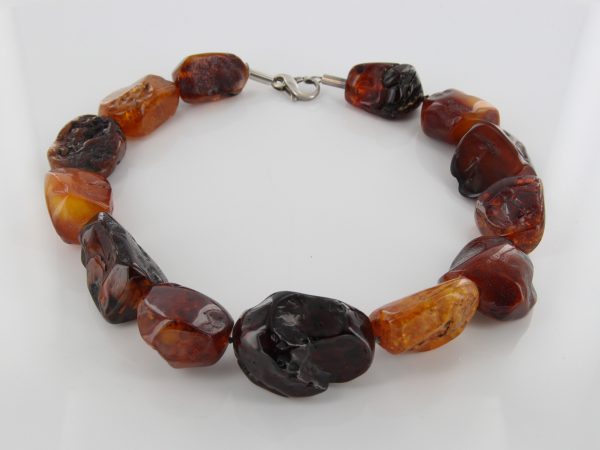 German Baltic Amber Natural Unique Bead Necklace Handmade A300 – RRP£1495!!!