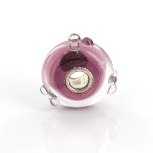 Genuine Trollbeads Murano Glass Charm 925S LAA Purple Flower Bud 61330 RRP£30!!!