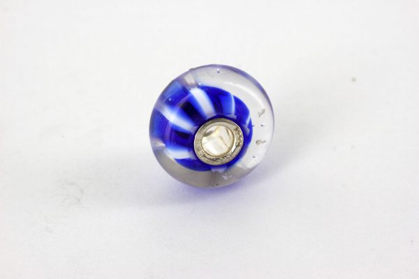 Genuine Trollbeads Handmade Murano Glass Retired - Blue Stripes 61360 RRP£30!!!