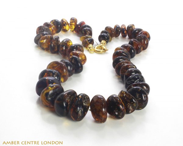 Dominican Blue Amber Natural Beaded Necklace First Grade Amber A0107 RRP£4950!!