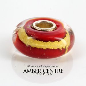 Genuine Trollbeads Handmade Root Chakra Charm contains 22ct gold 62001 RRP£40!!!