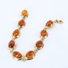 ITALIAN MADE UNIQUE GERMAN BALTIC AMBER BRACELET IN 18CT solid GOLD -GBR101 RRP£2450!!!