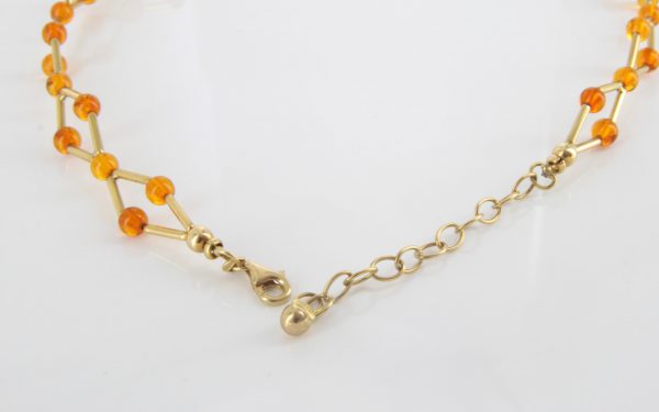 Italian Handmade German Amber Necklace/Choker in 18ct solid Gold GN0106 RRP£1950!!!