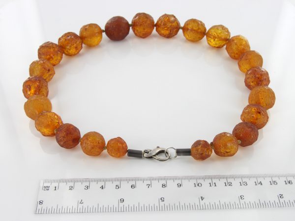 German Baltic Amber Natural Unique Bead Necklace Handmade A308 – RRP1200!!!