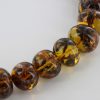 German Baltic Amber Natural Unique Bead Necklace with organic inclusions Handmade A301 RRP£3950!!!