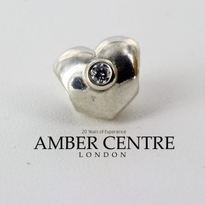 Pandora Genuine S925 ALE CLEAR SPARKLING HEART Charm - 790134CZ RRP£50!!!