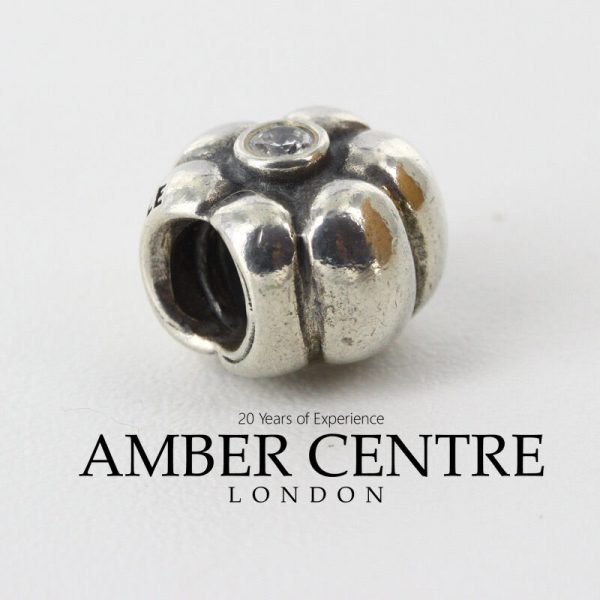 Pandora Genuine 925 ALE ZIRCONIA FLOWER Camellia Charm - 790185CZ RRP£50!!!