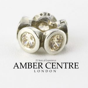 Pandora Genuine Silver Charm - Champagne Cubic Zirconia - 790226CCZ RRP£55!!!