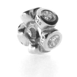 Pandora Genuine Special Silver ZIRCONIA SPACER LIGHTS Charm - 790226CZ RRP£55!!!