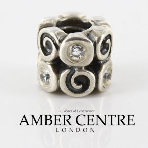 Pandora Genuine S925 Silver ZIRCONIA Fantasy SWIRLIES Charm - 790263CZ RRP£55!!!