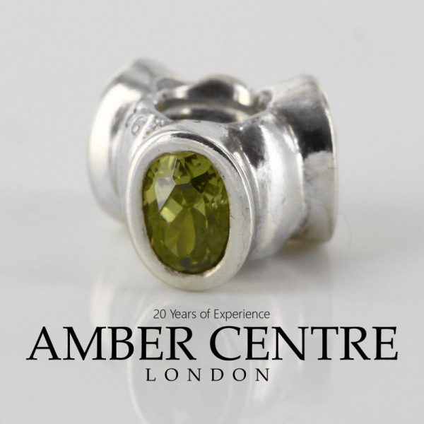 Pandora Genuine 925 ALE Charm Green Zirconia "CAT'S EYE" -790289GCZ RRP£65!!!