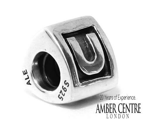 Genuine Pandora Silver 925 ALE Charm Letter U 790323U RRP 30