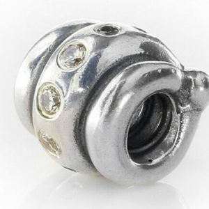 Pandora Genuine 925 ALE Charm Champagne Zirconia Swirl -790328CCZ RRP£65!!!