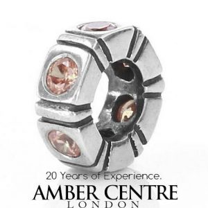 Pandora Genuine 925 ALE Silver BROWN NORTHERN LIGHT SPACER -790368BCZ RRP£45!!!