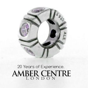 PANDORA Genuine S925 ALE PINK ZIRCONIA TRINITY SPACER - 790368PCZ RRP£45!!!