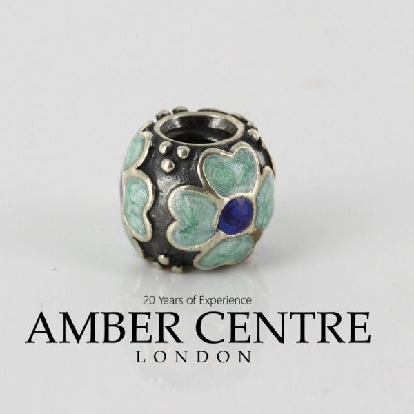 Pandora Genuine 925 Silver and Blue Enamel Daisy Charm 790433EB RRP£50!!!
