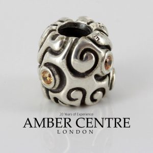 Pandora Genuine 925 Silver Unique HONEY LARGE DAYDREAM Charm - 790548CZM RRP65!!!