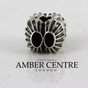 Pandora 925 ALE Unique BLACK ENAMEL OYSTER CLIP CHARM - 790578EN16 RRP£65!!!