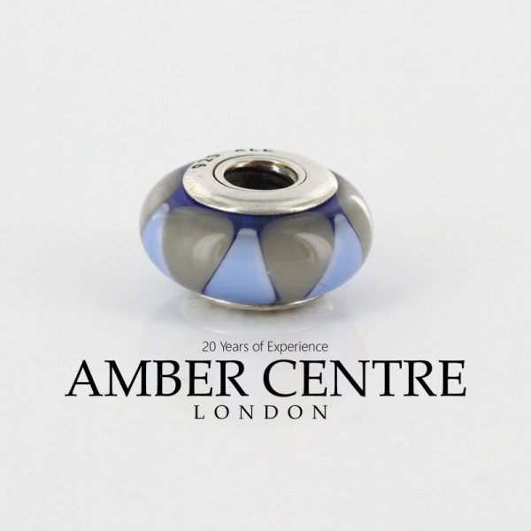 PANDORA Unique Blue Captivating Murano Glass Charm 925 ALE 790637- RRP£45!!!!