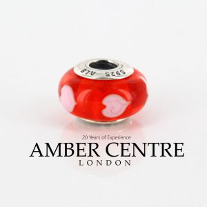 PANDORA Rare Red Heart Authentic Unique 925 ALE Charm 790658 RRP£45!!!!