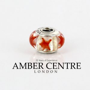 PANDORA Authentic Unique Cinnamon Stars Murano Glass Charm 790906 RRP£45!!!!
