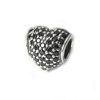 Pandora Silver S925 ALE Unique Charm - BLACK PAVÉ HEART CHARM - 791052NCK RRP£55!!!